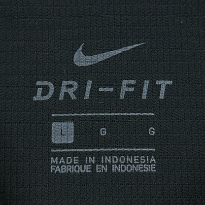 Las Vegas Raiders Polo Shirt Black NFL Short Sleeve Nike Dri Fit Mens L Large