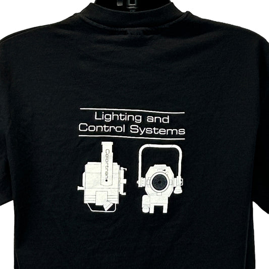 Vintage 90s Colortran Lighting T Shirt Film TV Theatrical Theatre USA XL X-Large