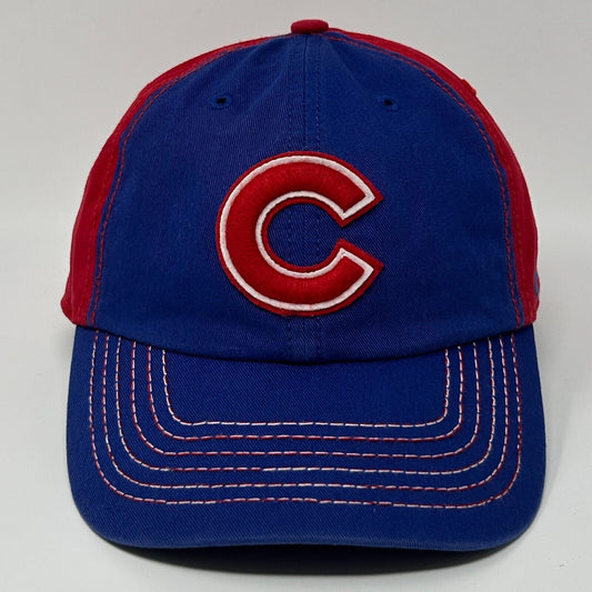 Chicago Cubs Dad Hat Baseball Cap 47 Brand MLB 6 Panel Strapback Blue Red