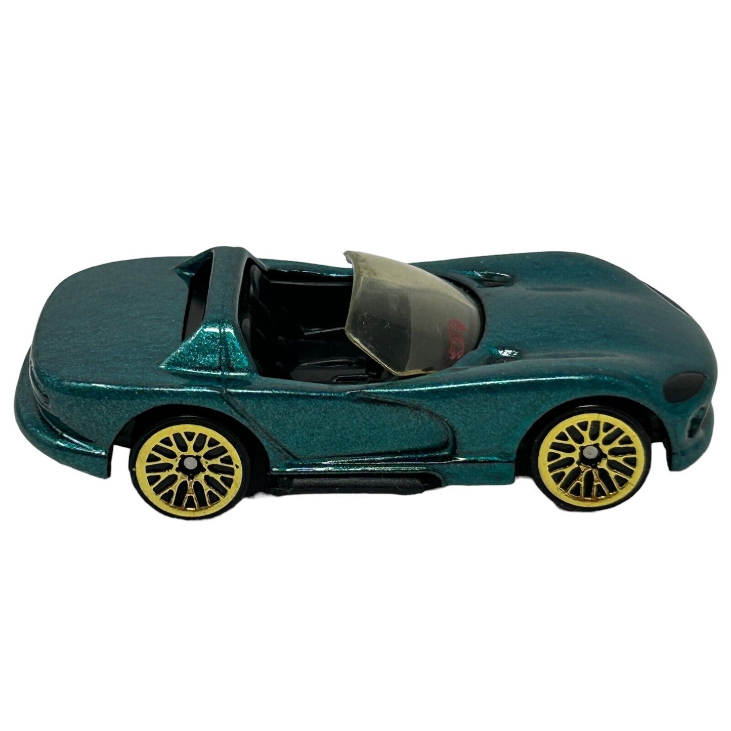 Dodge Viper RT 10 Hot Wheels Diecast Car Vintage 90s Green Convertible Vehicle