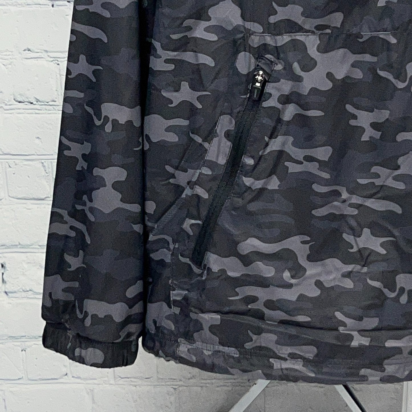 GHOSTGOLF Camouflage Windbreaker Hooded Jacket XXL 2XL Black Ghost Golf Golfer
