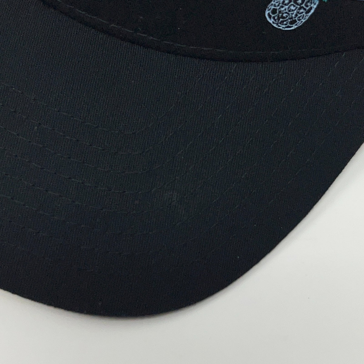 TravisMathew Big Bend Pineapple Trucker Hat Snapback Black Golf Baseball Cap