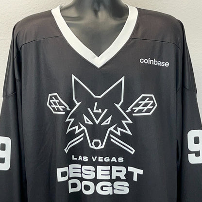 Las Vegas Desert Dogs Wayne Gretzky Jersey NLL Lacrosse Shirt Black Mens XXL 2XL