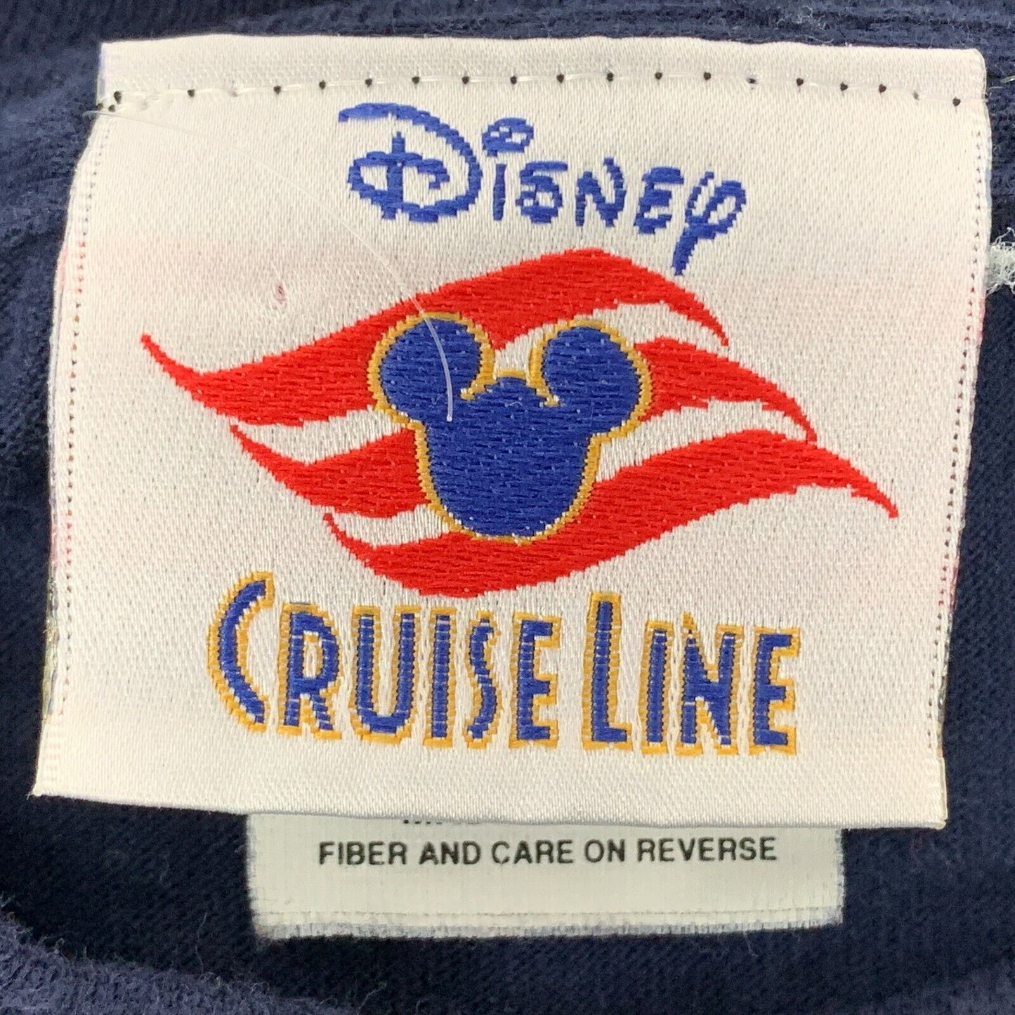 Camiseta Disney Magic Cruise Liner Vintage 90s Gran barco Bahamas EE. UU. Hombre Azul