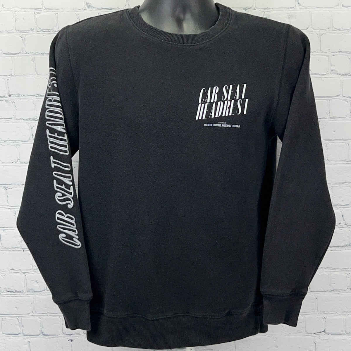Car Seat Headrest Crows Sweatshirt Black Crewneck S Small Indie Rock Band Merch