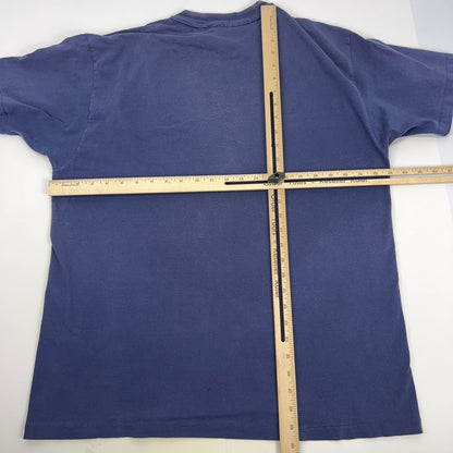 Vintage 90s Smith Emery Company 90 Years T Shirt Construction Blue XL X-Large