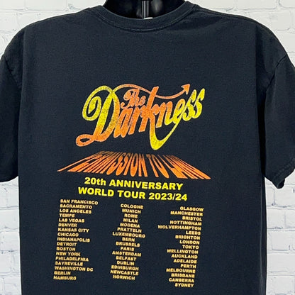 The Darkness Permission To Land Again Tour T Shirt XL X-Large Black Concert Tee