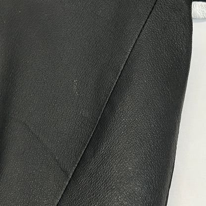 Vintage 90s Snoopy Peanuts Leather Bomber Jacket American Toons Black L Large