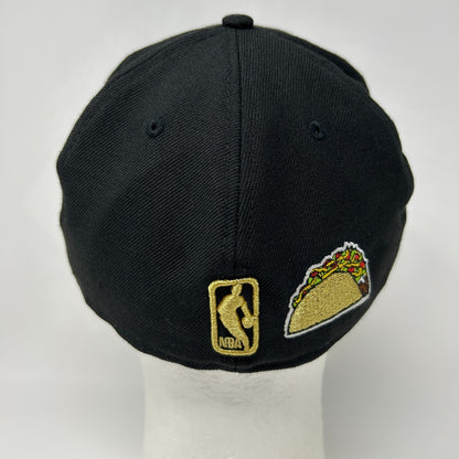 Los Angeles LA Lakers Hat Cap Taco Palm Tree 17x NBA New Era Black Fitted 7 1/2