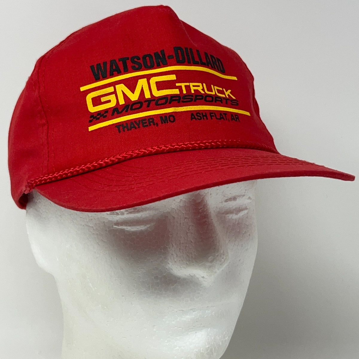 Vintage GMC Truck Motorsports Watson-Dillard Thayer MO Snapback Baseball Hat Cap