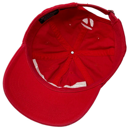 TaylorMade Dad Hat Red Golf Golfer Golfing Six Panel Strapback Baseball Cap