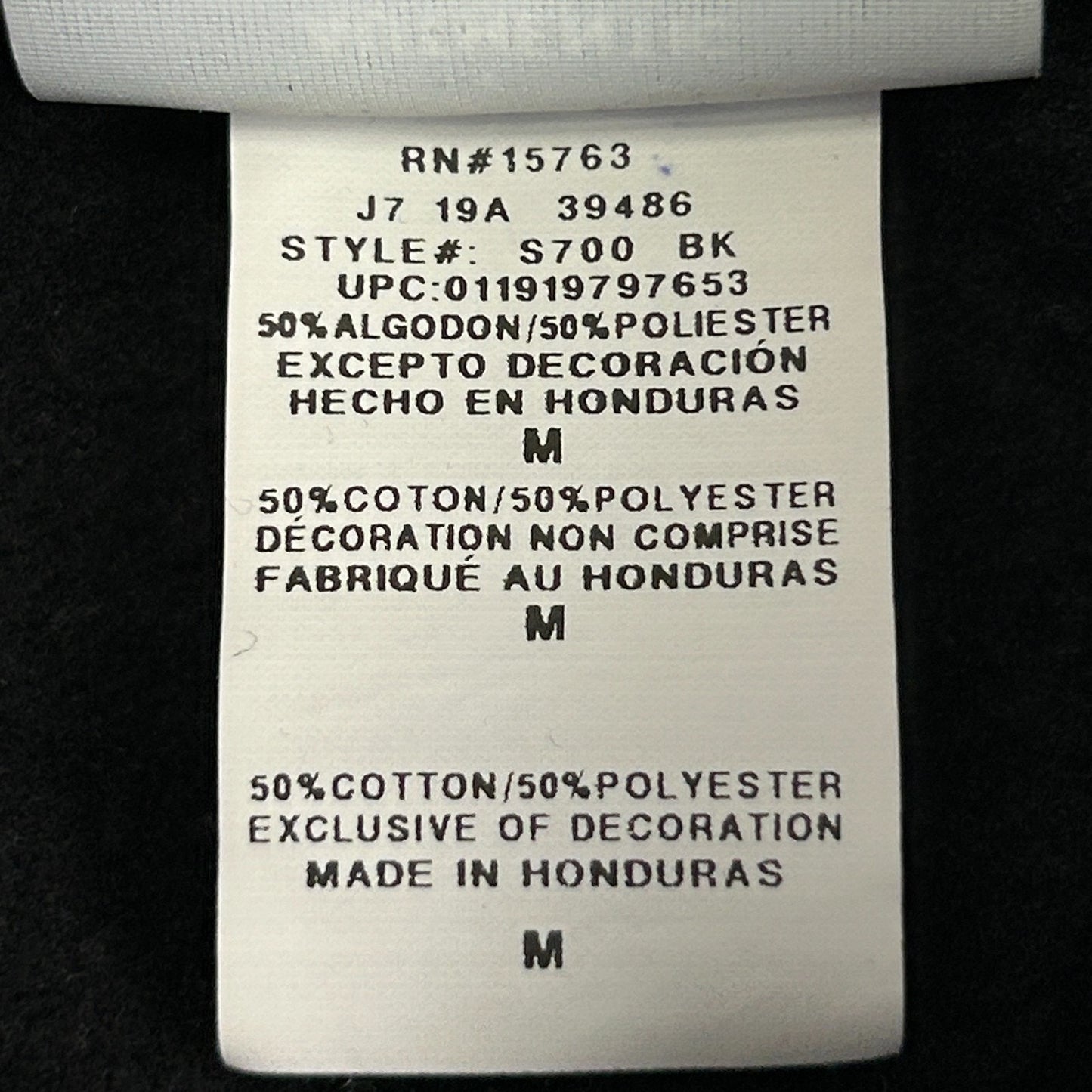 Bleacher Report Hoodie Hooded Sweatshirt Sports Long Sleeve Black Mens M Medium