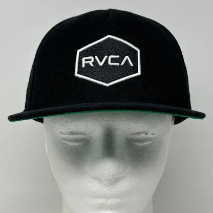RVCA Hat Baseball Cap PM Tenore Skater Surfer Surfing MMA Snapback Mid Fit Black