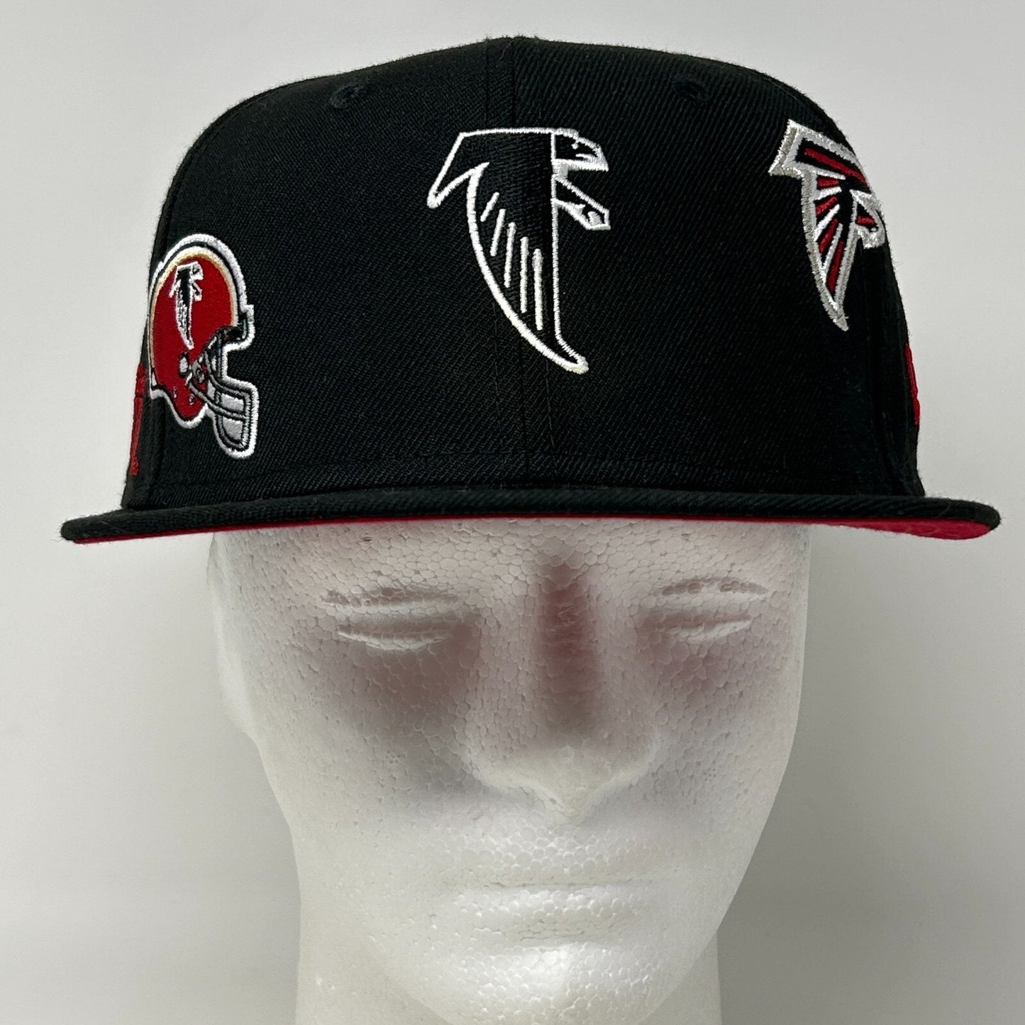 Atlanta Falcons Wool Baseball Hat Cap Fitted 7 1/4 New Era x Just Don NFL Black