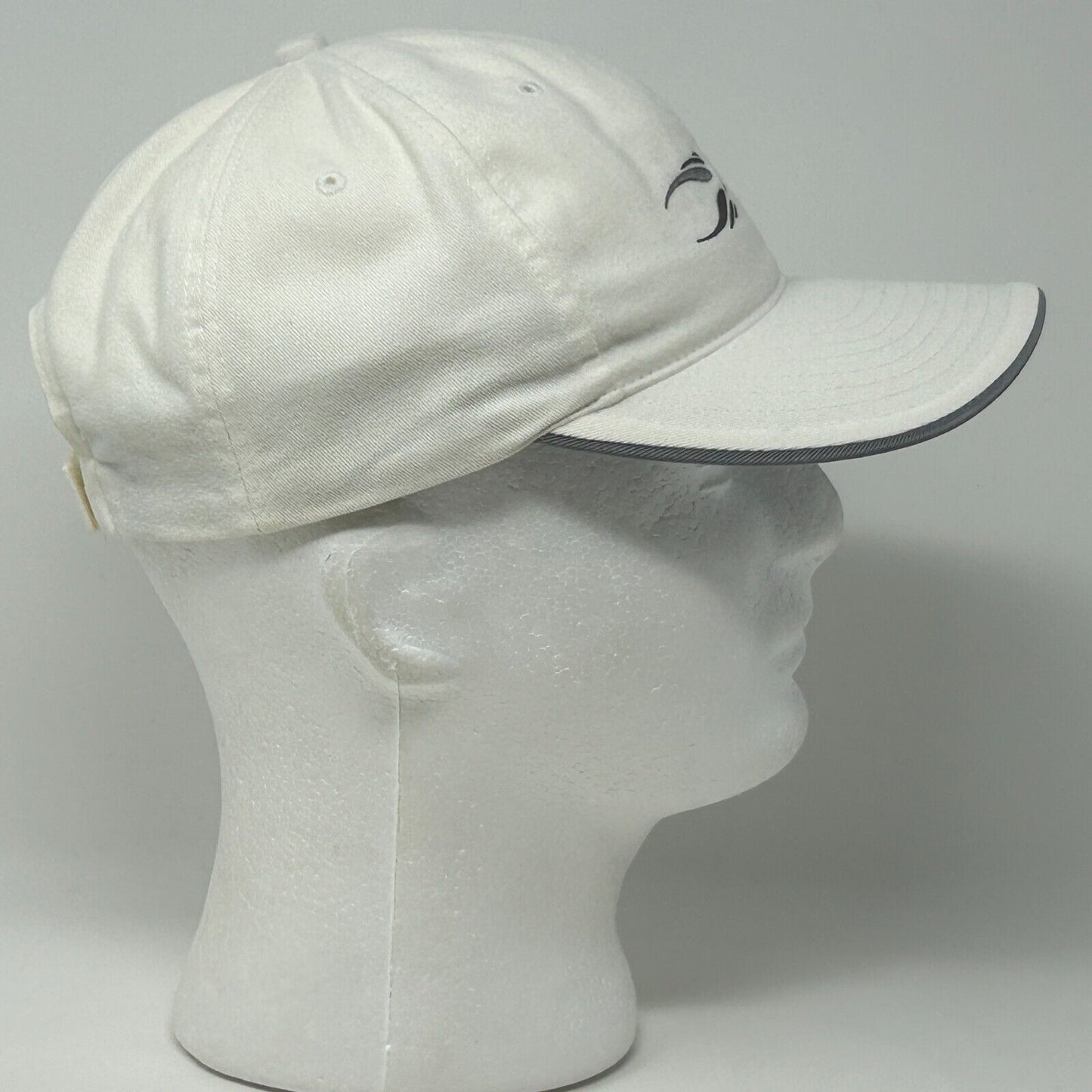 Nike Swoosh Logo Baseball Hat Cap Strapback Six Panel White