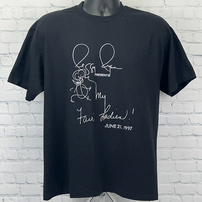 Vintage 90s Peggy Ryan My Fair Ladies T Shirt L Large Black Tap Dancing USA Made