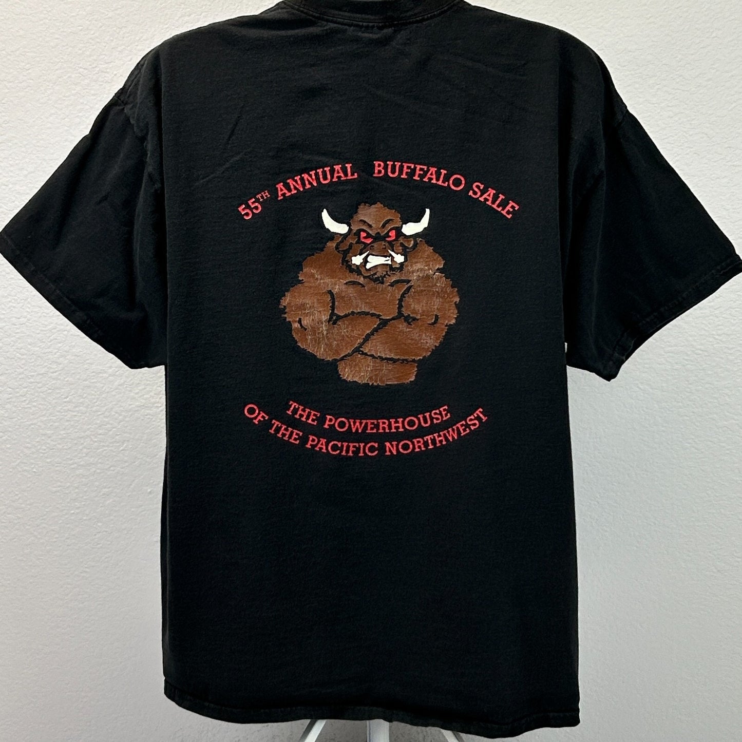 Manheim Seattle Buffalo Sale T Shirt Mens 2XL XXL Black Short Sleeve Graphic Tee