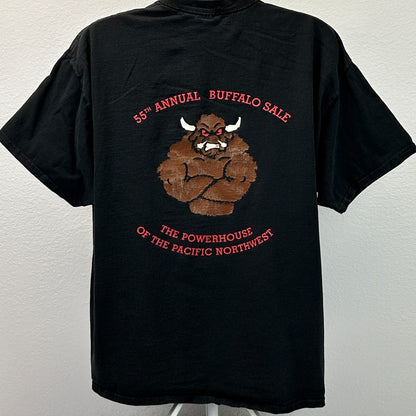 Manheim Seattle Buffalo Sale T Shirt Mens 2XL XXL Black Short Sleeve Graphic Tee