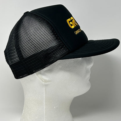 Vintage 90s Graco Robotics Inc Trucker Hat Baseball Cap GRI Mesh Snapback Black