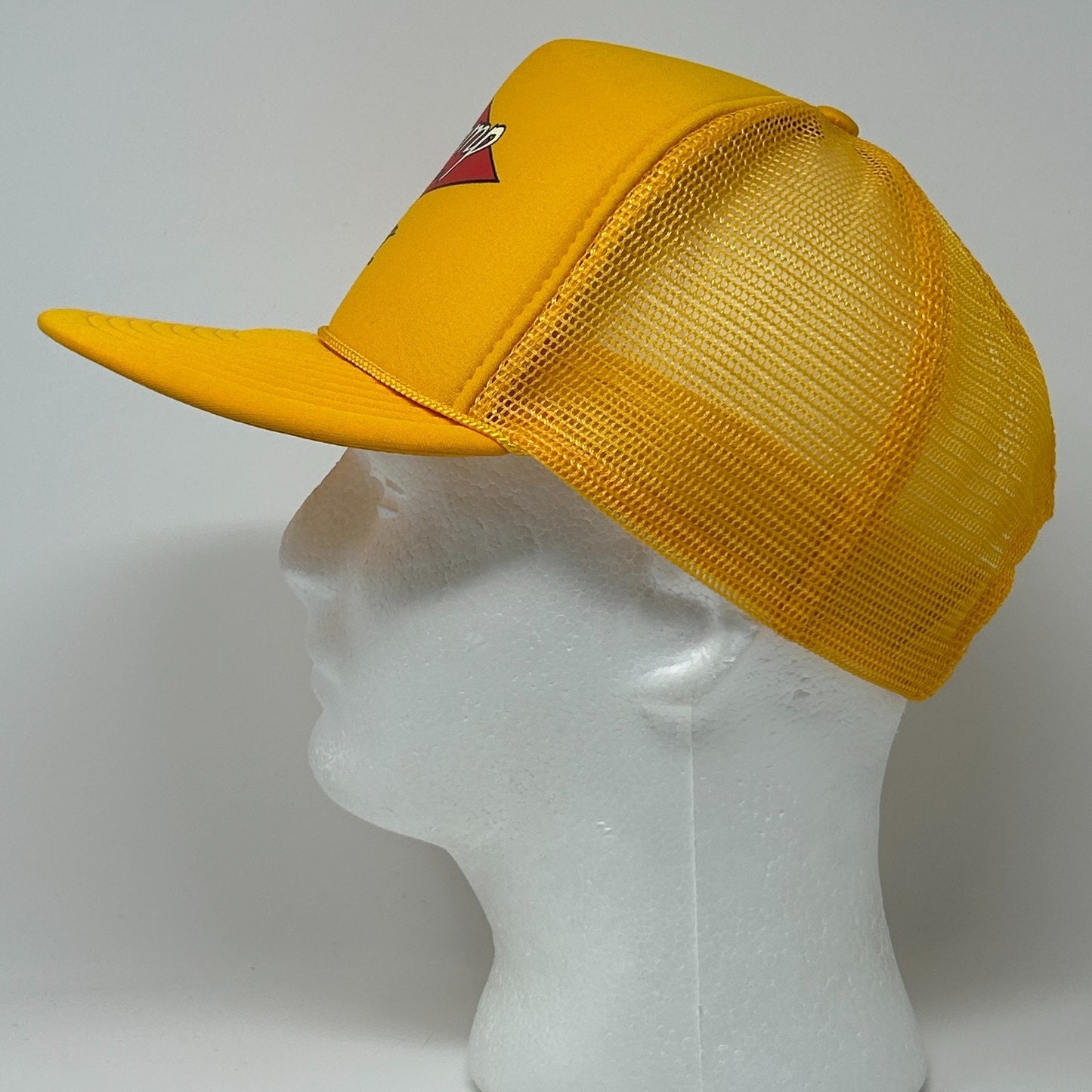 Vintage 90s Cy Camp Trucking Trucker Hat Baseball Cap Sonoma Yellow Snapback