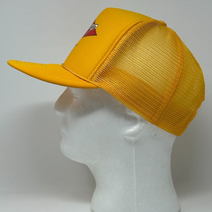 Vintage 90s Cy Camp Trucking Trucker Hat Baseball Cap Sonoma Yellow Snapback