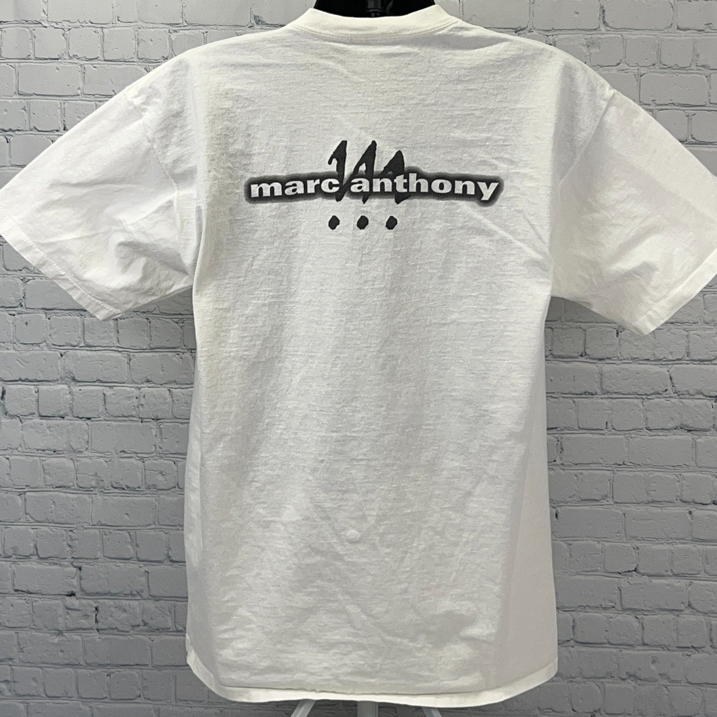 Vintage Y2Ks Marc Anthony Puerto Rican Pride T Shirt 2000 Latin White XL X-Large