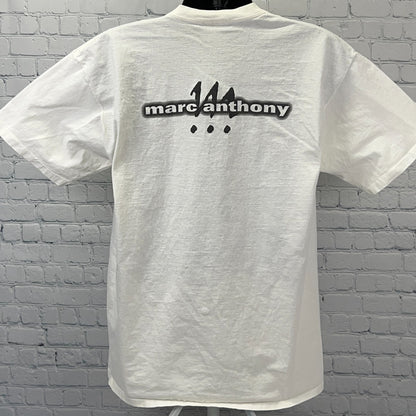 Vintage Y2Ks Marc Anthony Puerto Rican Pride T Shirt 2000 Latin White XL X-Large