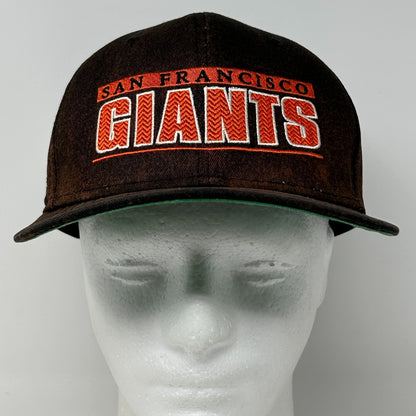 Nike San Francisco SF Giants Hat Baseball Cap Script Spellout Snapback MLB Black