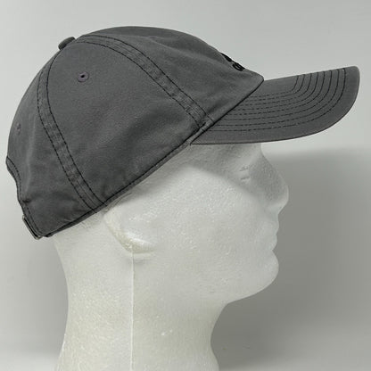 Adidas Dad Hat Baseball Cap Gray Logo Strapback 6 Panel Unstructured