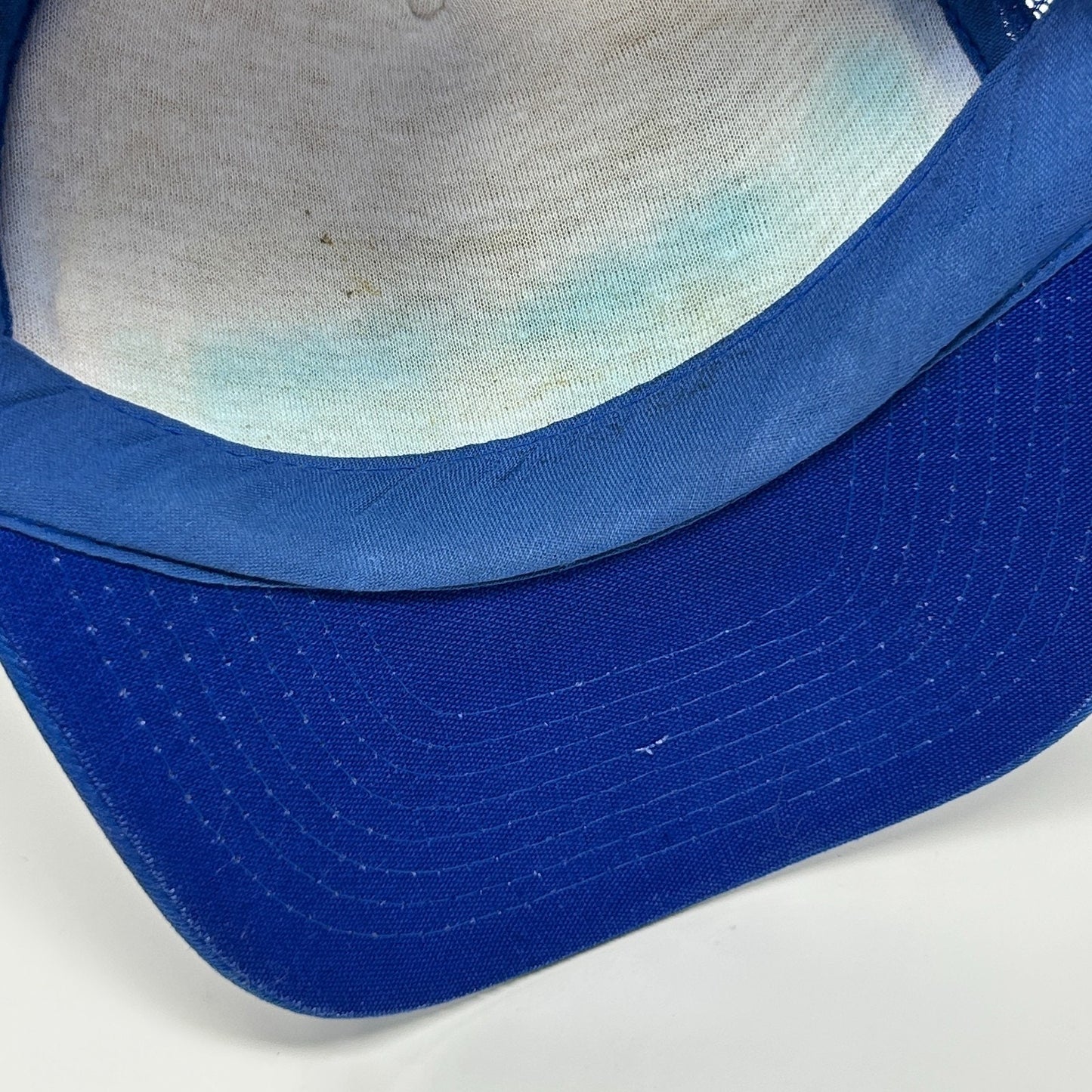 Vintage Top Gun Movie Trucker Hat Cap Blue 80s USN Film Foam Front Mesh Snapback