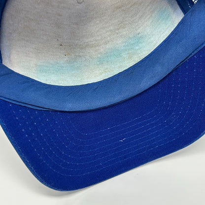 Vintage Top Gun Movie Trucker Hat Cap Blue 80s USN Film Foam Front Mesh Snapback