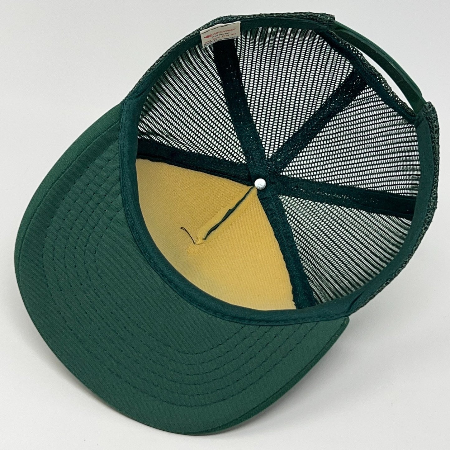Vintage West Central Two Cylinder Club Trucker Hat Baseball Cap Green Snapback
