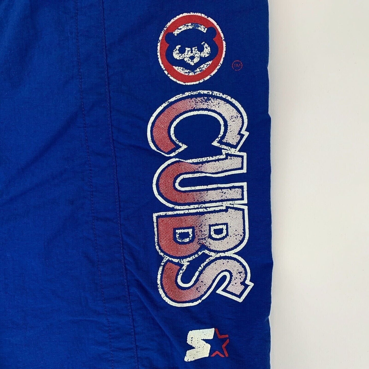 Chicago Cubs Vintage Shorts X-Large 90s MLB Baseball Starter Swimming Mens Blue