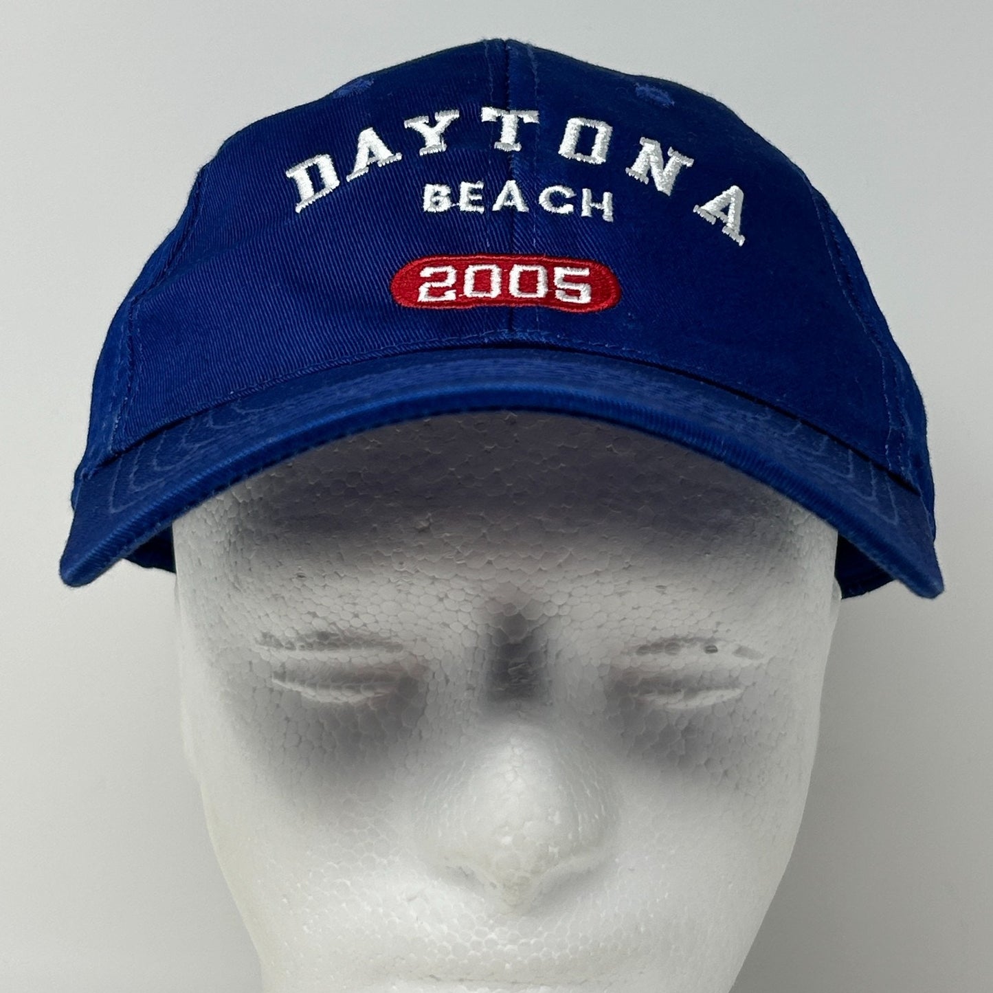 Vintage Y2Ks Daytona Beach 2005 Hat Baseball Cap Florida 6 Panel Strapback Blue