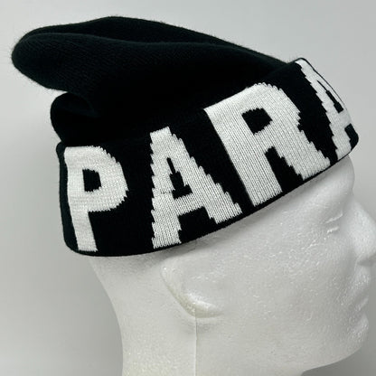 Parasuco Jeans Beanie Winter Hat Toque Streetwear Flip Cuffed Black