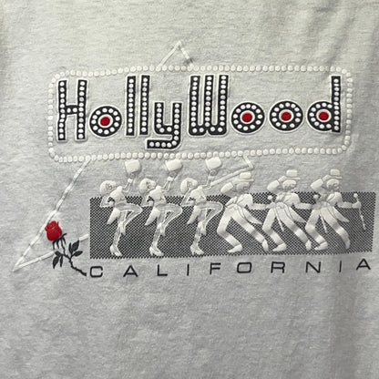 Vintage 90s Hollywood California T Shirt Tourist Films Movies White Tee M Medium