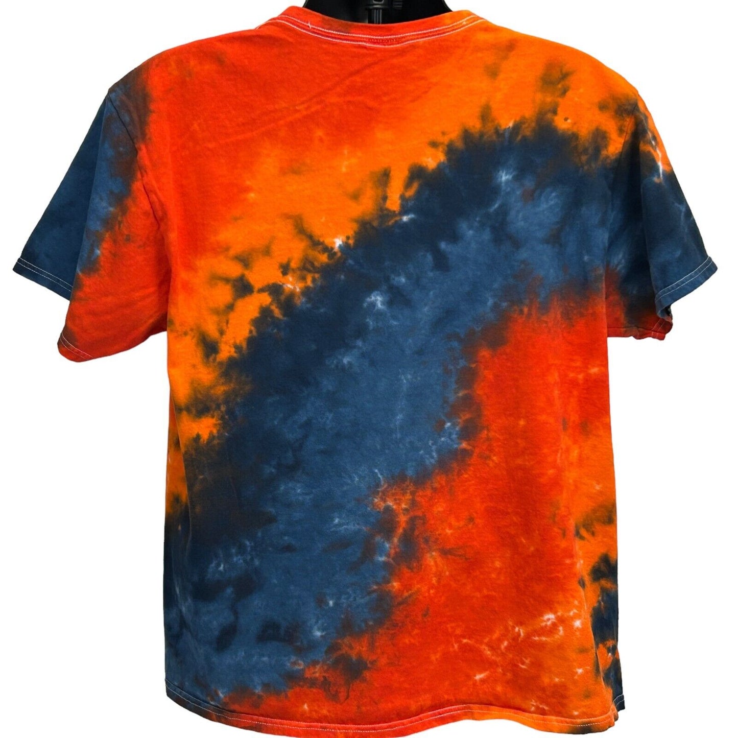 Denver Broncos T Shirt X-Large NFL Team Apparel Football Tie Dye Tee Mens Orange