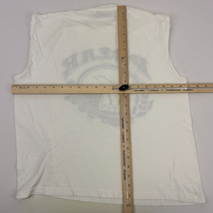 Vintage 80s 90s Empresas Polar Argentina T Shirt Bear Sleeveless White M Medium