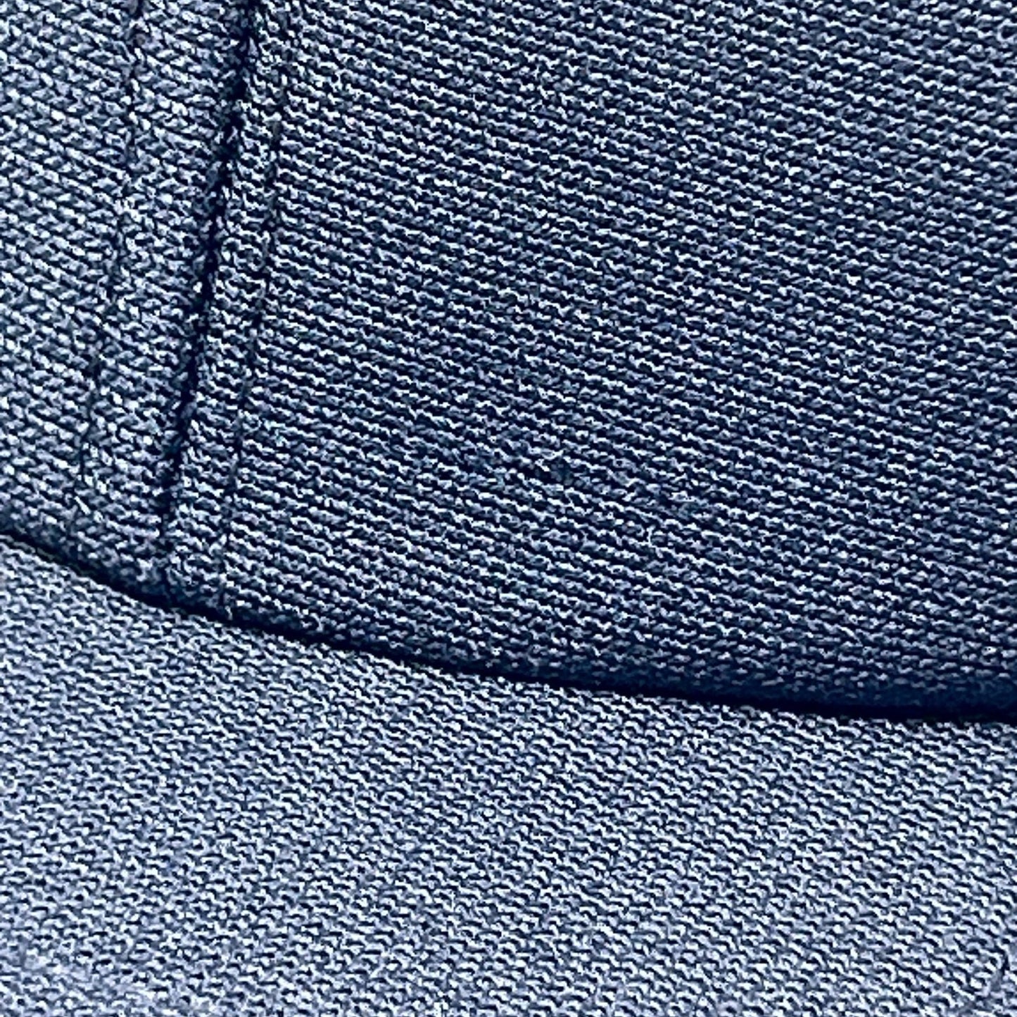 Vintage 80s Solid Blank Hat Baseball Cap Navy Blue Snapback 6 Panel Made In USA