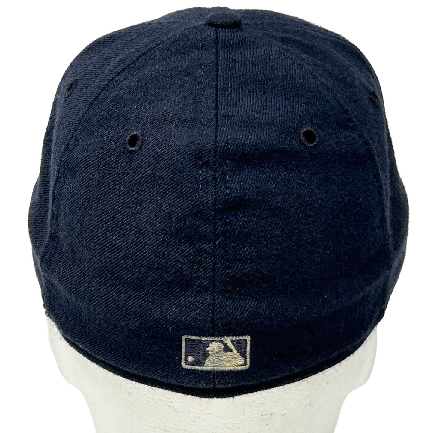 Gorra de béisbol de la MLB autografiada de los Detroit Tigers de Brian Hunter, estilo vintage de los años 90, color azul, 7