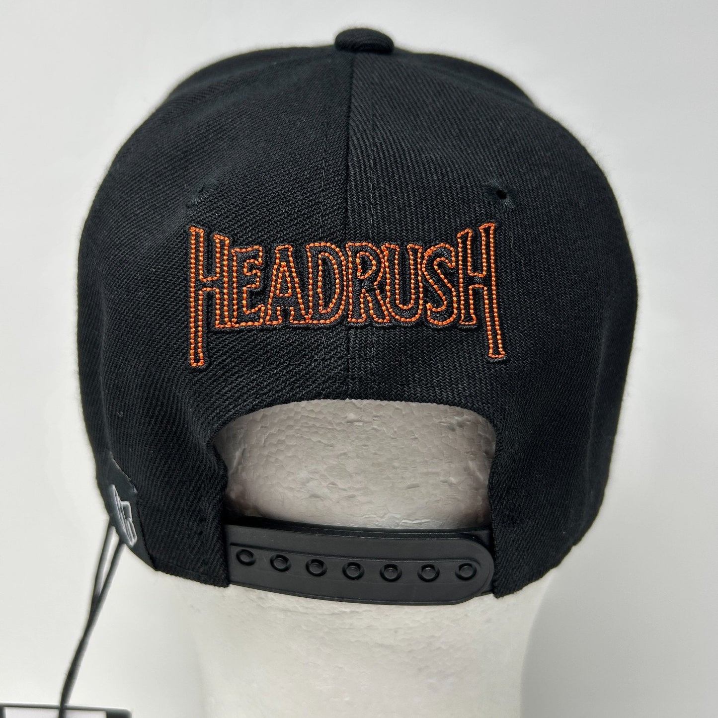 Headrush Brand Fortune Favors the Brave Hat Baseball Cap MMA Snapback Black - Neon Vintage