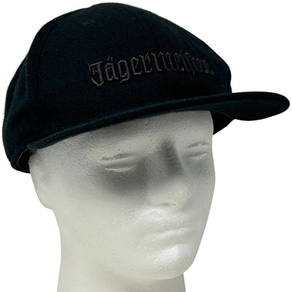 Gorra de béisbol con el logotipo de Jagermeister, con alcohol, de seis paneles, color negro, ajustada, 7 1/2