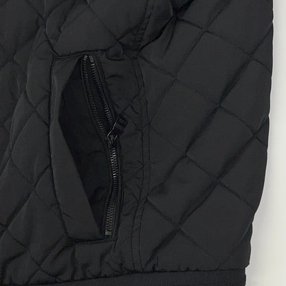 Calvin Klein Flight Jacket XXL 2XL Black Quilted Polyester Zip Pocket Bomber
