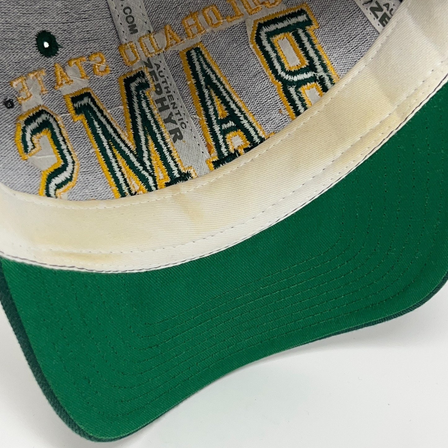 Colorado State Rams The Z Hat Baseball Cap CSU Zephyr Wool Blend Snapback Gray