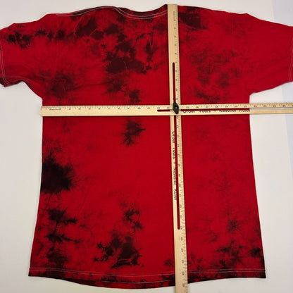 Green Day American Idiot T Shirt Punk Rock Band Cotton Tie Dye Red Tee L Large