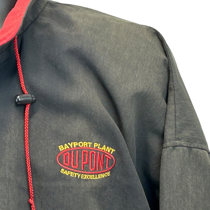 DuPont Bayport Plant Vintage Jacket X-Large 90s Pasadena Texas Hilton Mens Black