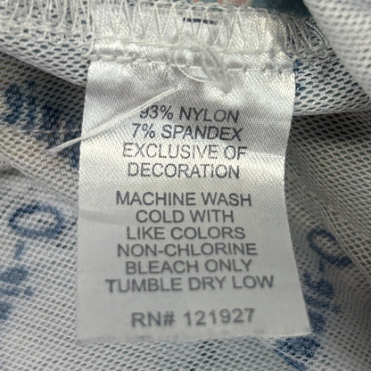 Johnnie O Waikiki Swim Shorts Trunks Hawaiian Hula Surfer Surfing Blue 2XL XXL