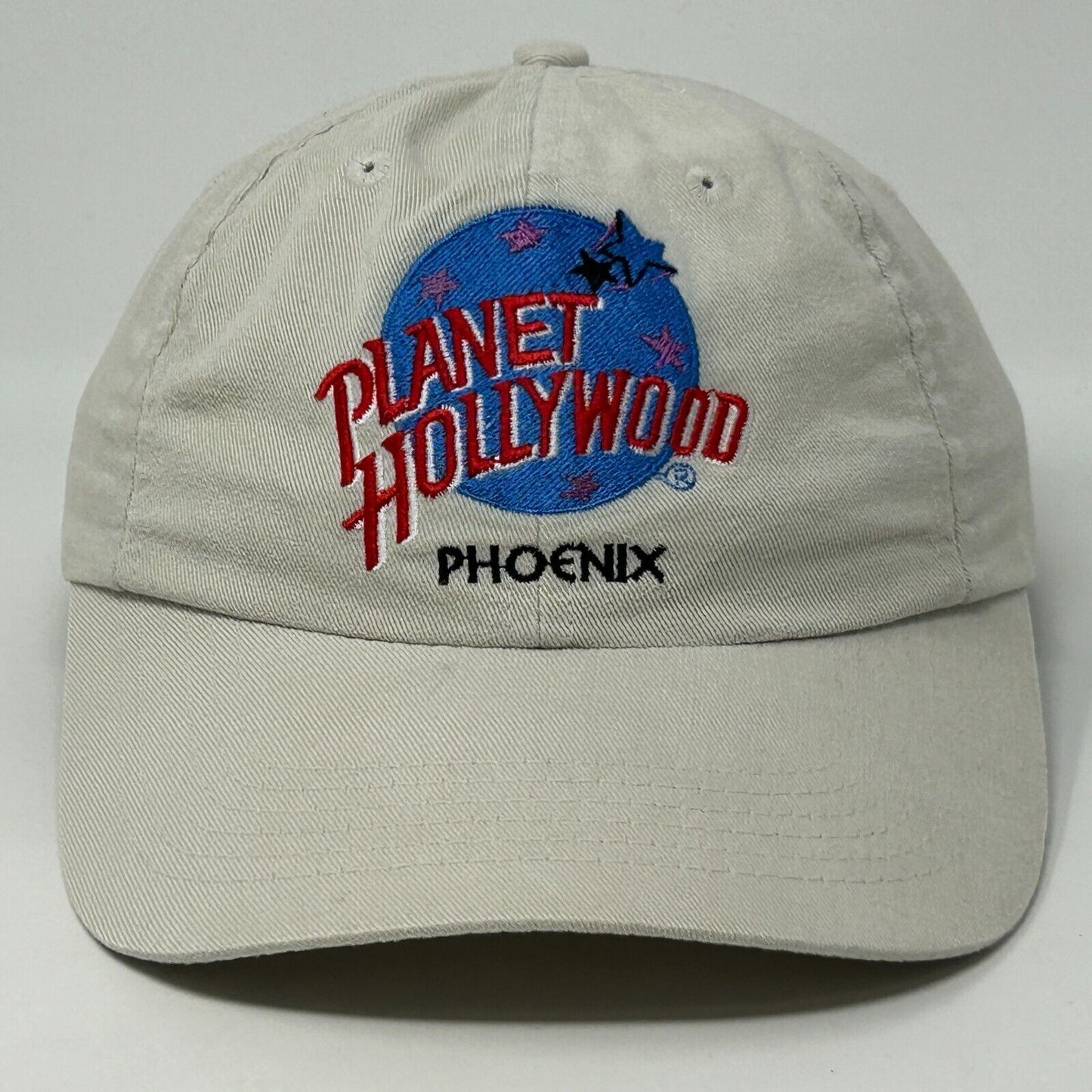 Gorra de béisbol con cierre trasero de Arizona, color blanco, estilo vintage de los años 90, de Planet Hollywood Phoenix