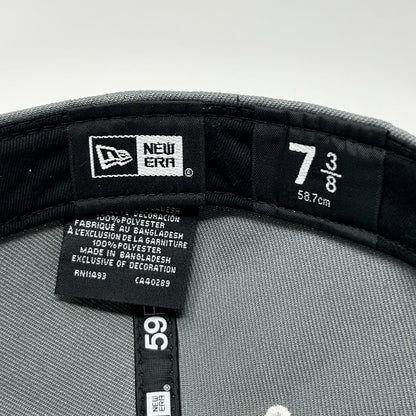 Feature Hat Baseball Cap Spellout New Era 59Fifty Streetwear Gray Fitted 7 3/8