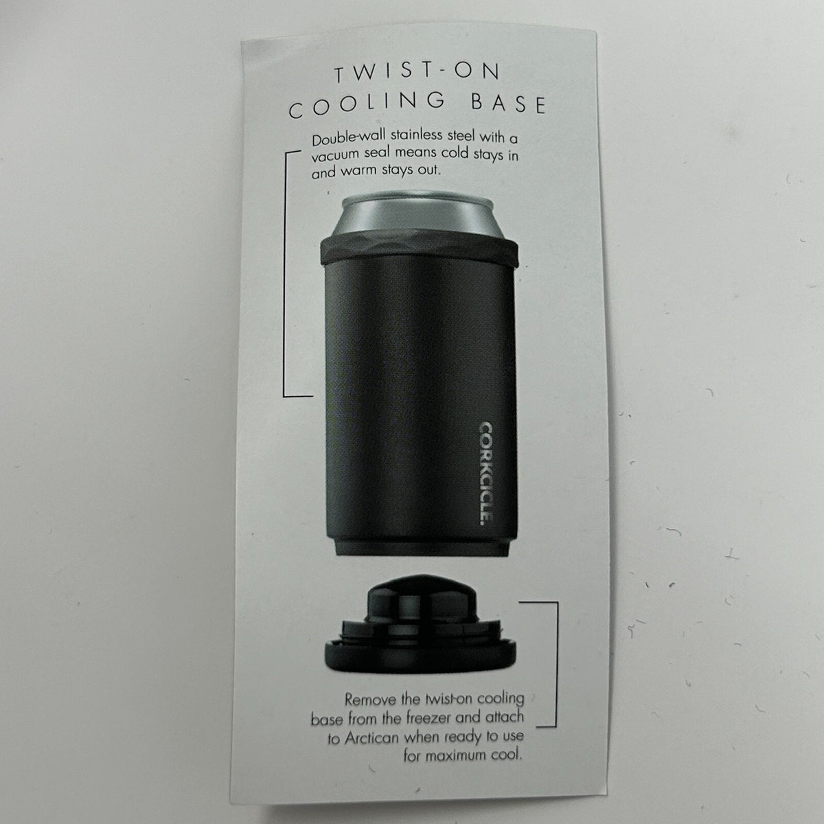 Lot of 2 Caddyshack Corkcicle Arctican Can Bottle Cooler Black Travis Mathew